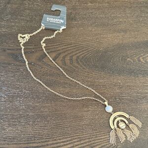 Sugarfix by BaubleBar Gold Tassel Necklace